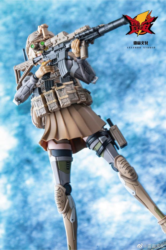 Leizhou Studio introductions the Tactical Girl Shitapeer Model Kit! This figure stands about 7.3 inches and features intricate details on a 1/9 scale and comes with equally-sized weapons and accessories.