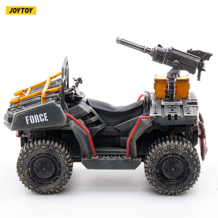 Joy Toy give your Battle for the Stars figures a lift into battle with the Wildcat ATV. JoyToy made in 1/18 scale, the Wildcat ATV lives up to the name with four big tread wheels and a large turret gun affixed to the back. This vehicle can carry a single figure.