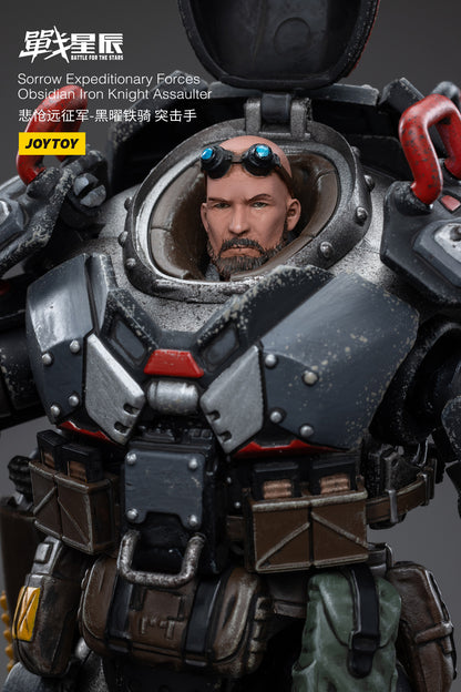 From Joy Toy, this Joy Toy Sorrow Expeditionary Forces Obsidian Iron Knight Assaulter action figure is incredibly detailed in 1/18 scale. JoyToy figure is highly articulated and includes weapon accessories as well as interchangeable hands.