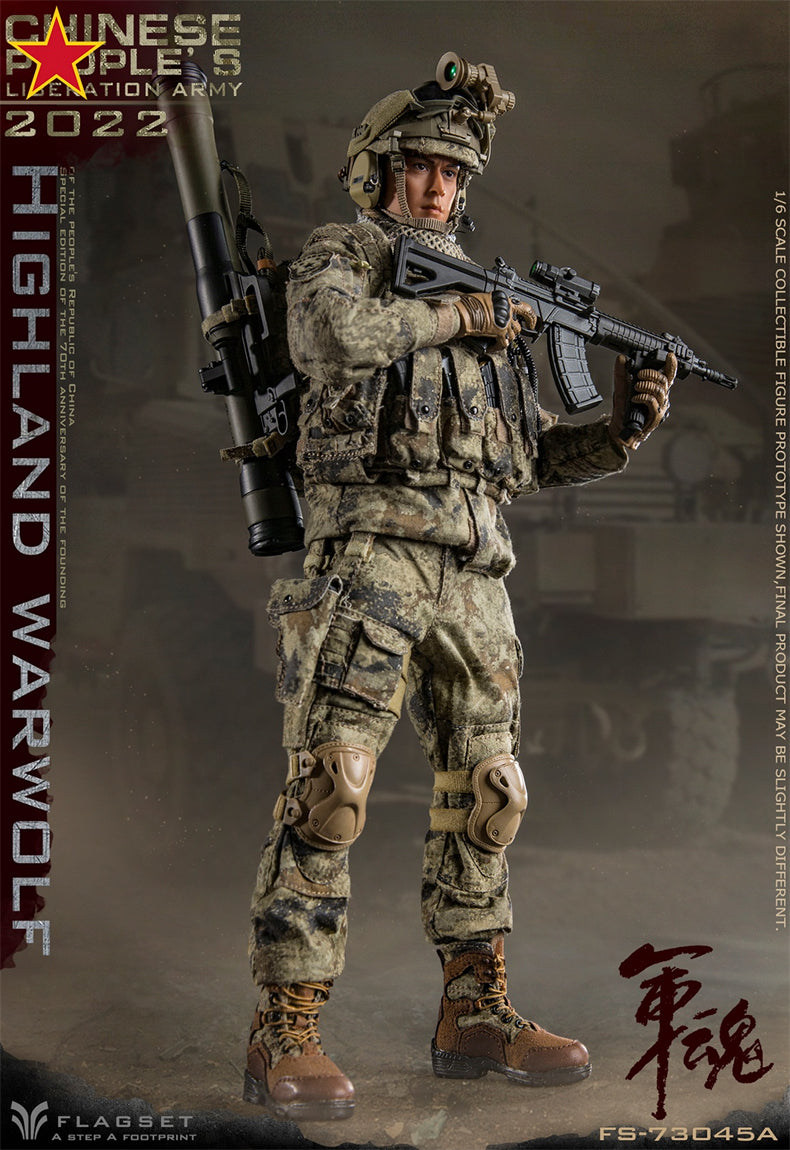 From Flagset, the Chinese People’s Liberation Army Highland Warwolf Attacker figure is highly detailed with amazing poseability. The 1/6 scale figure is dressed in a real fabric uniform and includes a wide selection of accessories. 