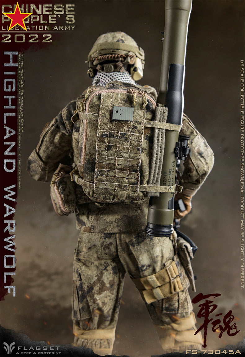 From Flagset, the Chinese People’s Liberation Army Highland Warwolf Attacker figure is highly detailed with amazing poseability. The 1/6 scale figure is dressed in a real fabric uniform and includes a wide selection of accessories. 