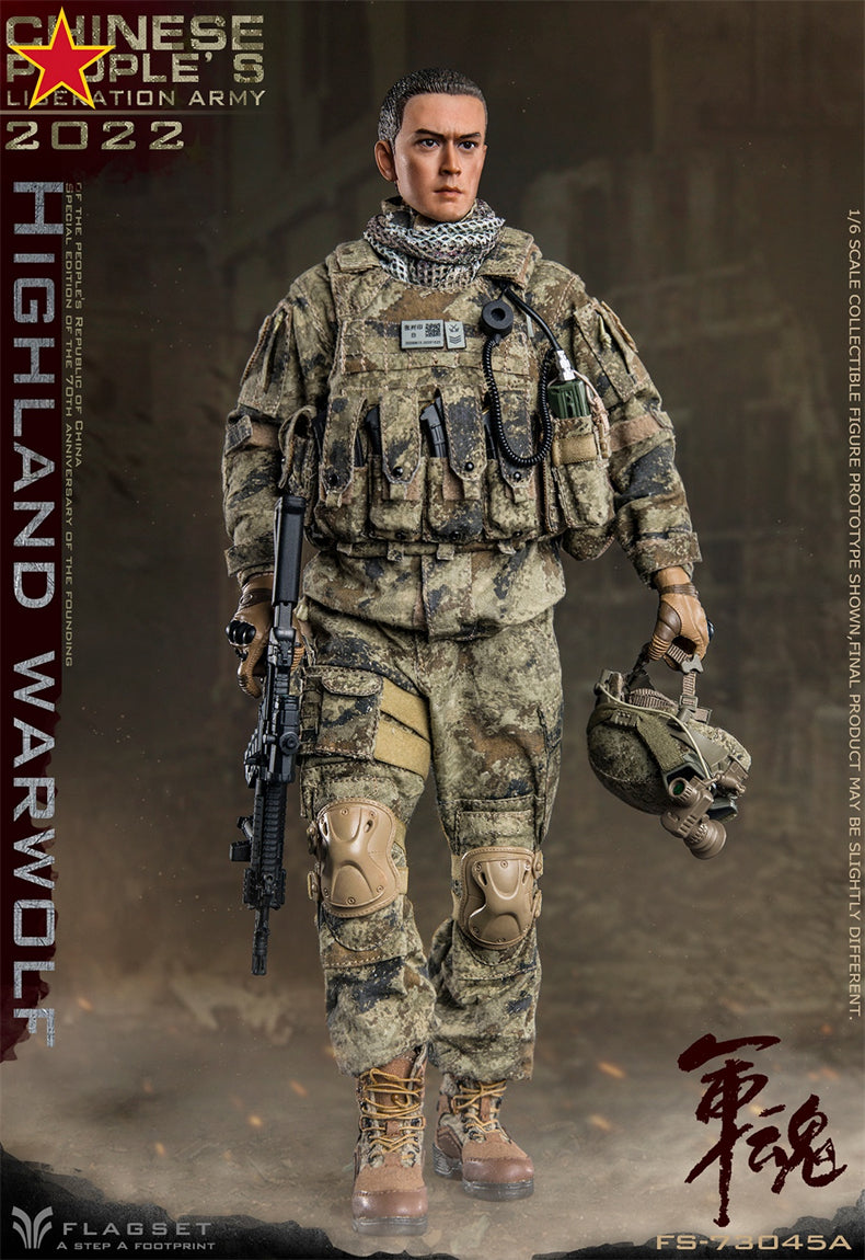 From Flagset, the Chinese People’s Liberation Army Highland Warwolf Attacker figure is highly detailed with amazing poseability. The 1/6 scale figure is dressed in a real fabric uniform and includes a wide selection of accessories. 