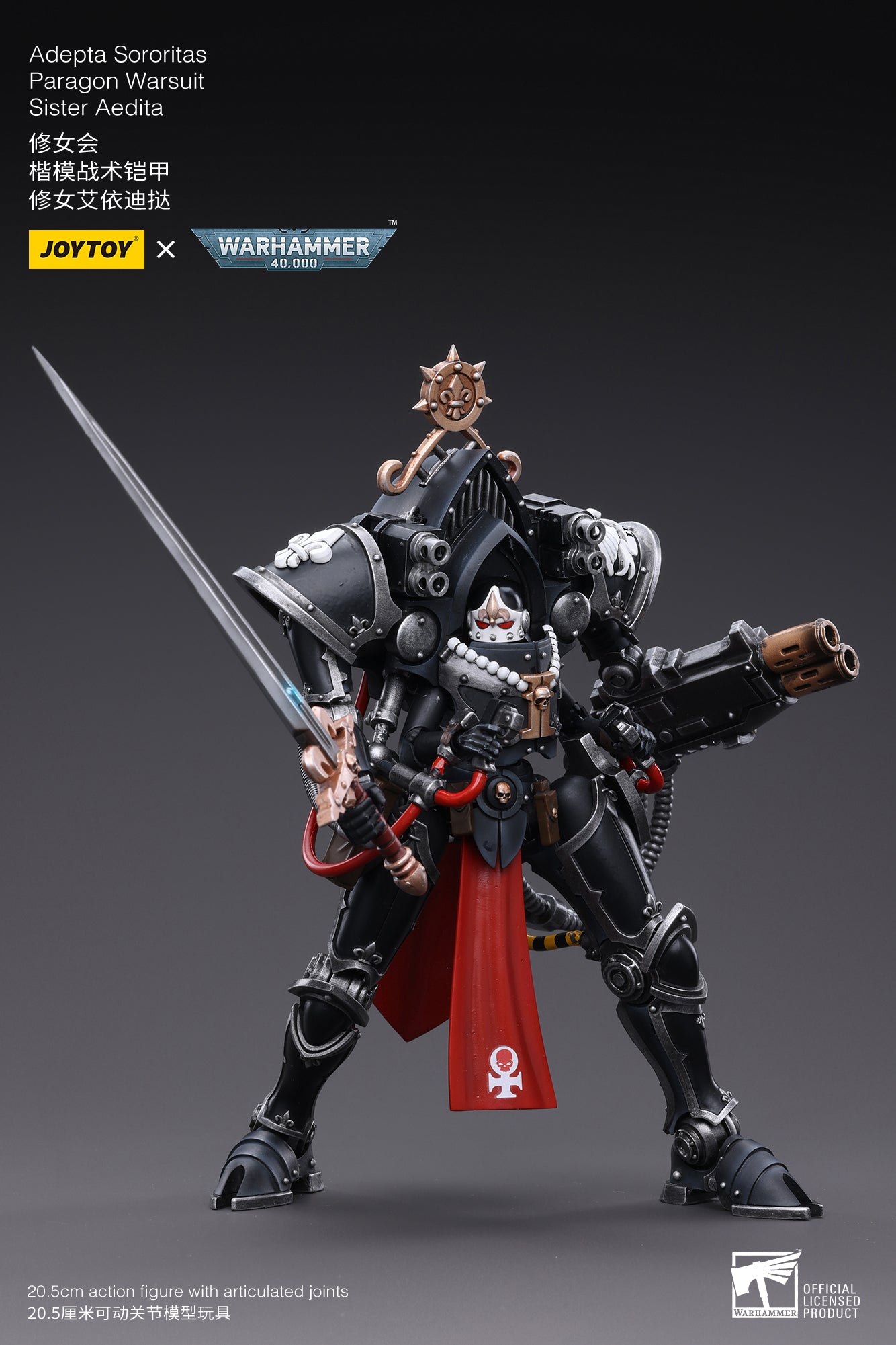 Joy Toy brings another figure from JoyToy Warhammer 40k Order of our Martyred Lady series to life. Each Joy Toy figure includes interchangeable hands and weapon accessories and stands between 4″ and 6″ tall.