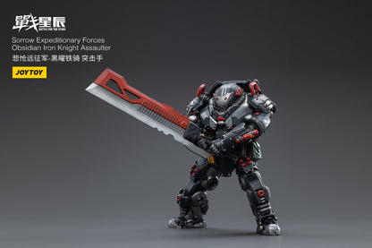 From Joy Toy, this Joy Toy Sorrow Expeditionary Forces Obsidian Iron Knight Assaulter action figure is incredibly detailed in 1/18 scale. JoyToy figure is highly articulated and includes weapon accessories as well as interchangeable hands.