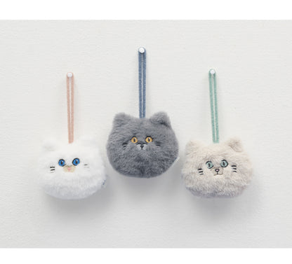 Cute Plush Cat Head Bag Accessory/ Bag Charm for school/ kids/ girls, suitable for travelling, going to school or casual hang out with friends. 