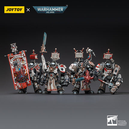 Joy Toy Bring in the Grey Knights Brotherhood Terminator Squad to come help out your Joy Toy Warhammer 40K collection. This JoyToy set of 4 includes Captain, Flagman, Paladin and Team member. 