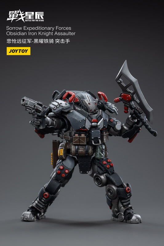 From Joy Toy, this Joy Toy Sorrow Expeditionary Forces Obsidian Iron Knight Assaulter action figure is incredibly detailed in 1/18 scale. JoyToy figure is highly articulated and includes weapon accessories as well as interchangeable hands.