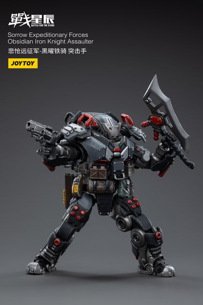 From Joy Toy, this Sorrow Expeditionary Forces 9th Army of the White Iron Cavalry Firepower Man and Obsidian Iron Knight Assaulter action figures are incredibly detailed in 1/18 scale. JoyToy figure is highly articulated and includes weapon accessories as well as interchangeable hands.