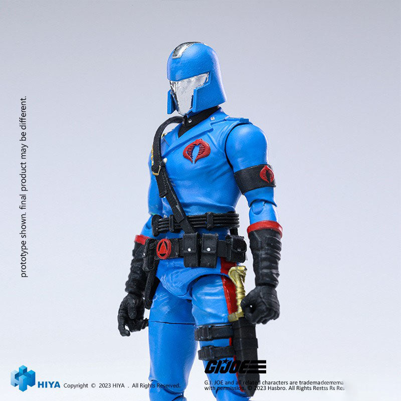 G.I. Joe Cobra Commander (Exquisite Mini) comes to life in 1/18 scale from Hiya Toys! This figure includes incredible articulation and detail for a figure of its scale.