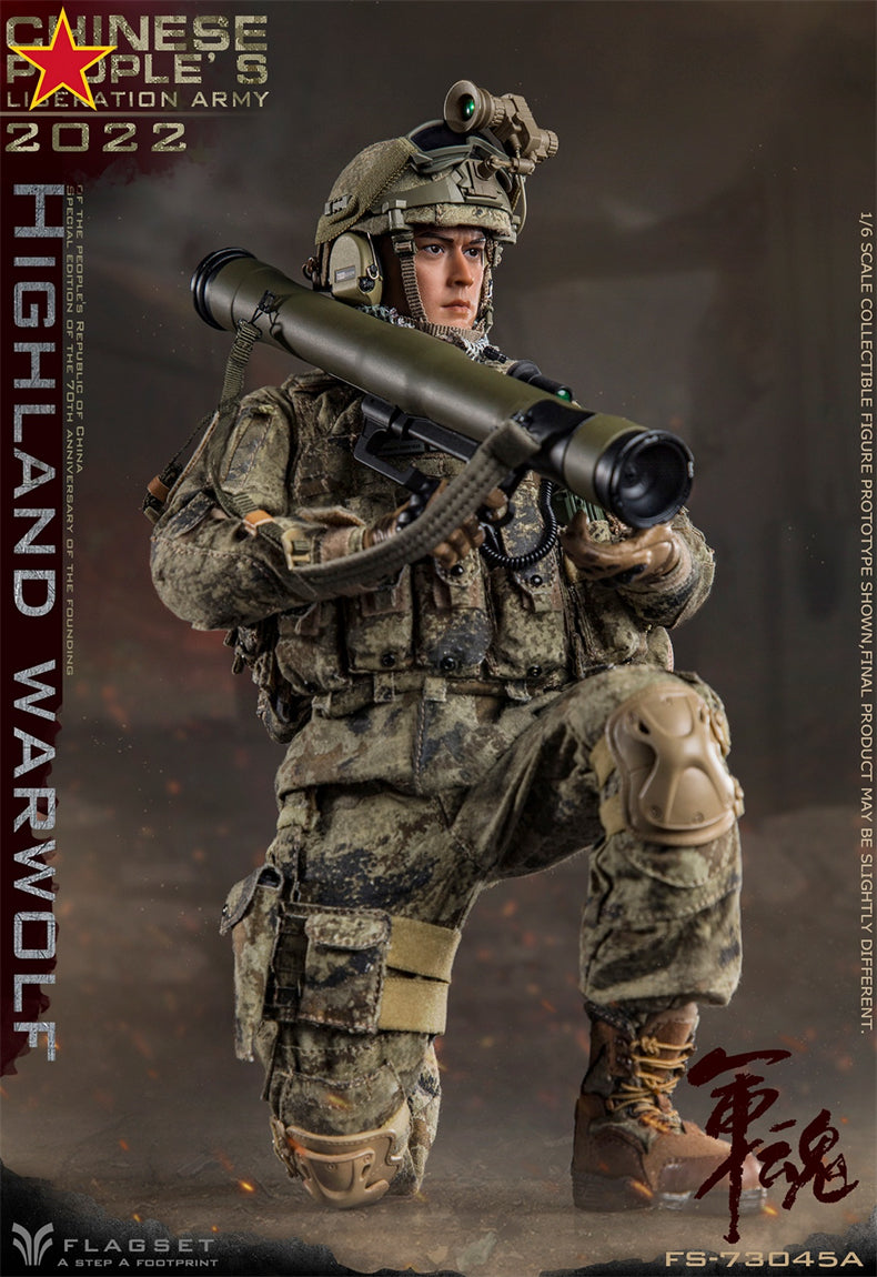 From Flagset, the Chinese People’s Liberation Army Highland Warwolf Attacker figure is highly detailed with amazing poseability. The 1/6 scale figure is dressed in a real fabric uniform and includes a wide selection of accessories. 