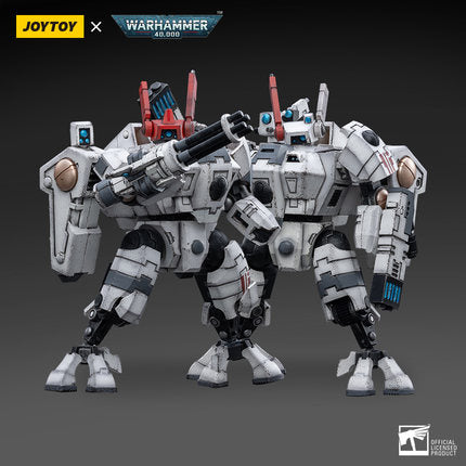 Joy Toy brings the Tau Empire from Warhammer 40k to life with this new series of 1/18 scale figures. JoyToy includes interchangeable hands and weapon accessories and stands between 4" and 6" tall.