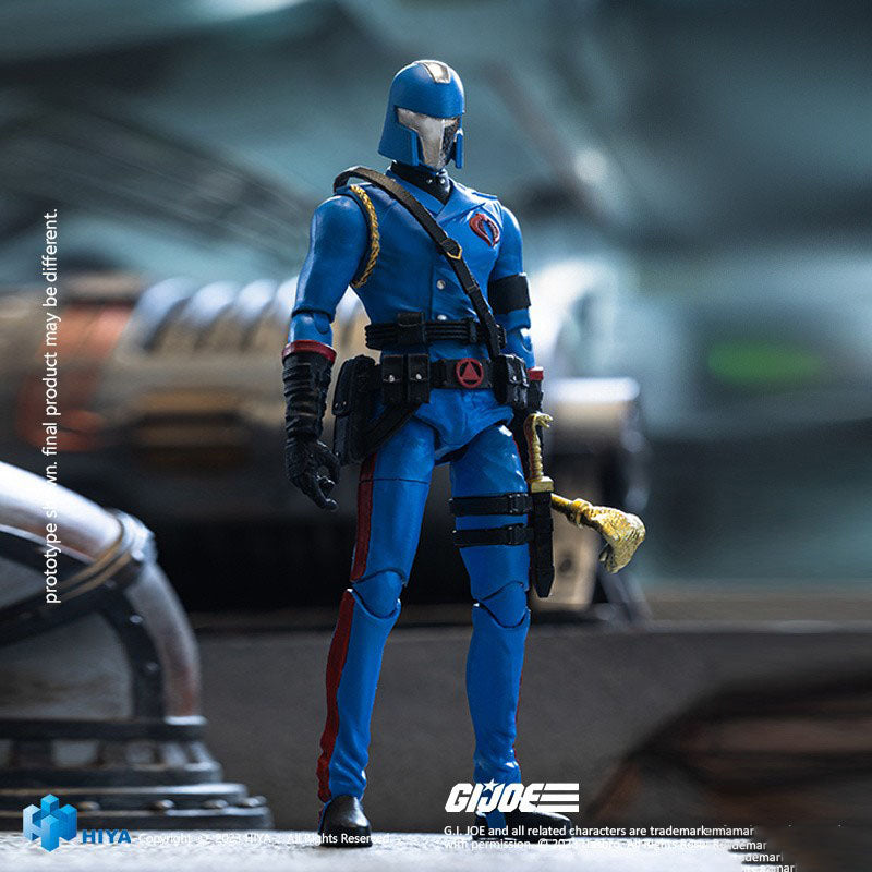 G.I. Joe Cobra Commander (Exquisite Mini) comes to life in 1/18 scale from Hiya Toys! This figure includes incredible articulation and detail for a figure of its scale.