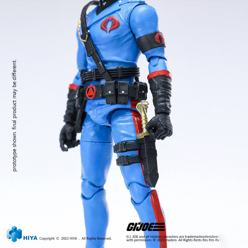 G.I. Joe Cobra Commander (Exquisite Mini) comes to life in 1/18 scale from Hiya Toys! This figure includes incredible articulation and detail for a figure of its scale.