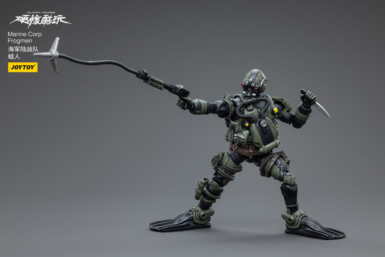 Joy Toy brings  Marine Corp Forgmen 1/18 scale figures. JoyToy each figure includes interchangeable hands and weapon accessories and stands between 4" and 6" tall.