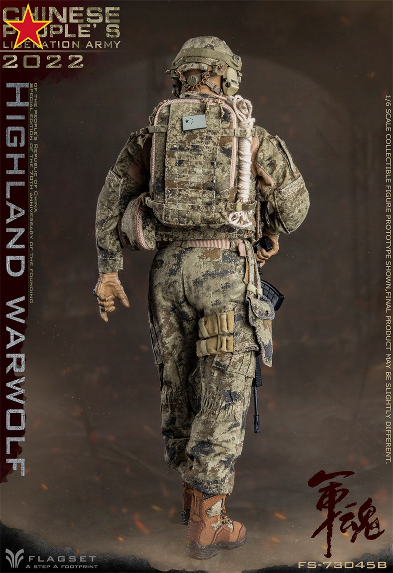 From Flagset, the Chinese People’s Liberation Army Highland Warwolf Sniper figure is highly detailed with amazing poseability. The 1/6 scale figure is dressed in a real fabric uniform and includes a wide selection of accessories. 