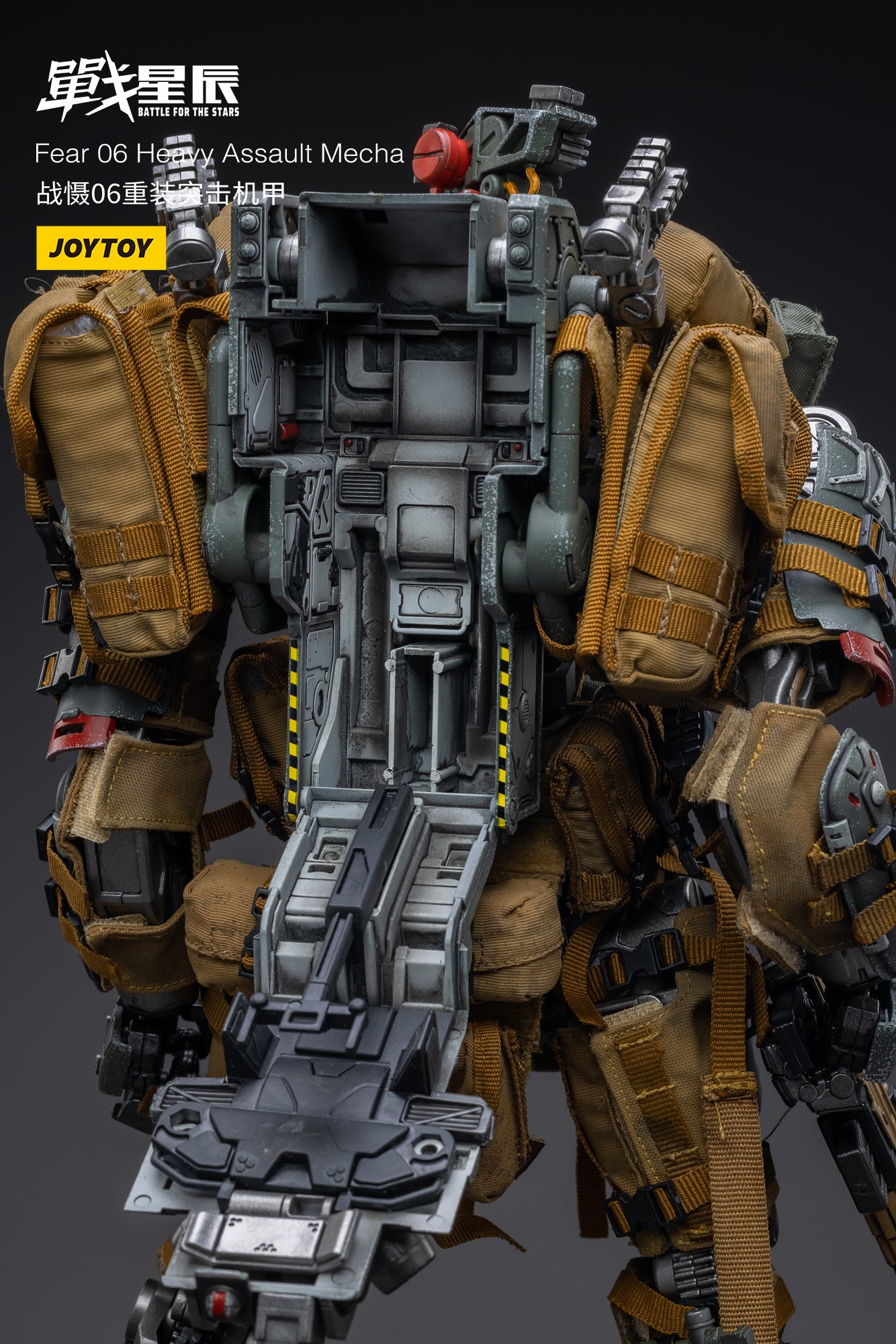 Joy Toy Battle for the Stars FEAR VI (Heavy Assault) With Pilot 1/18 Scale Figure and New Modular Mecha Depot Diorama system/ Maintenance area. JoyToy, each 1/18 scale articulated military mech and pilot features intricate details on a small scale and comes with equally-sized weapons and accessories.