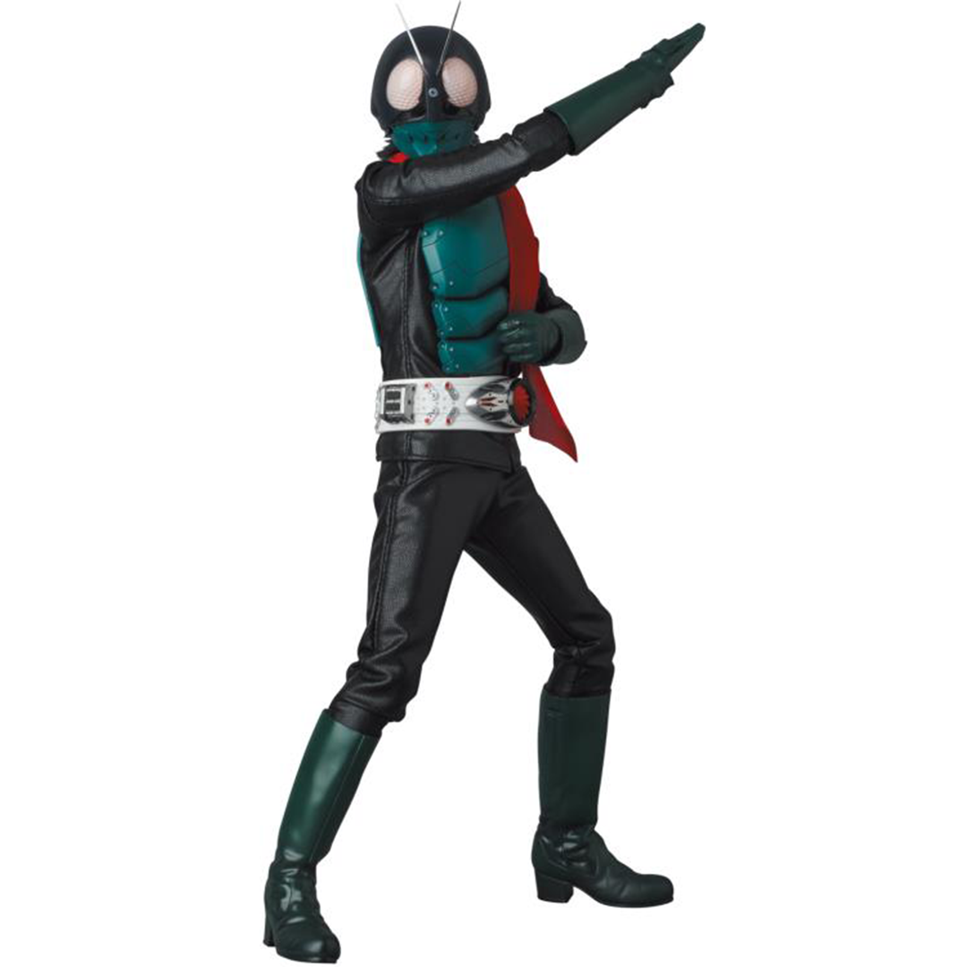 Kamen Rider joins the Real Action Heroes line! Kamen Rider features premium details and is highly articulated. He comes with multiple hands for more display options.