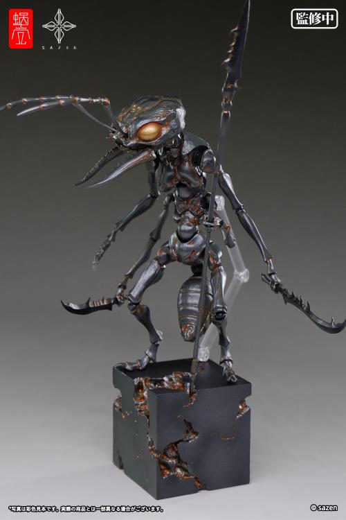 In their first collaboration with the famous Chinese artist Sazen, Snail Shell will deliver the original design garage kit "Ant" transformed into the finished product of a movable figure! The original work was output by high-precision 3D scan, and Mr. Sazen himself corrected it, and the prototype was reproduced to the precision details like manual work.