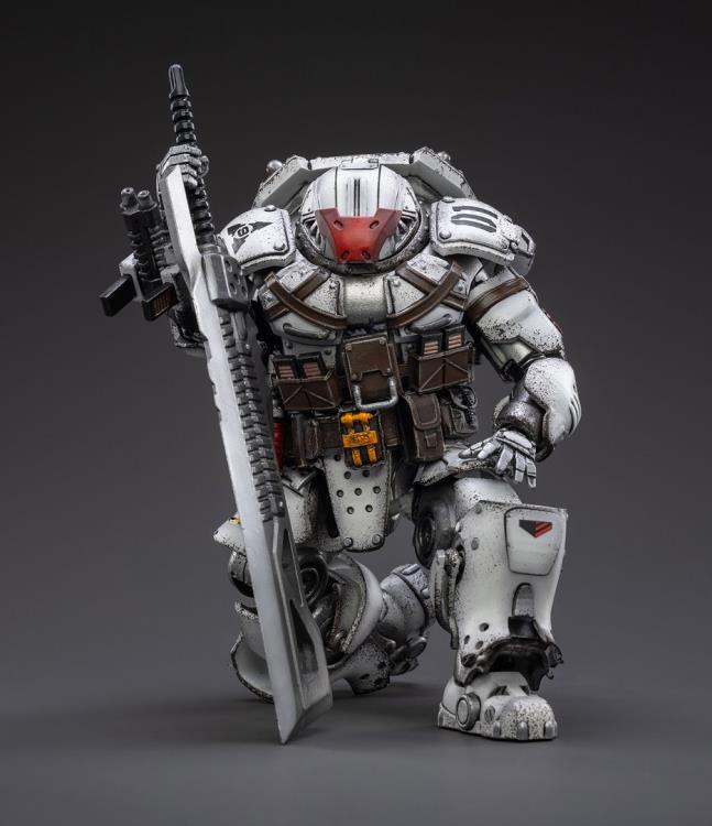 From Joy Toy, this Battle for the Stars Sorrow Expeditionary Forces Iron Cavalry action figure is incredibly detailed in 1/18 scale. The figure is highly articulated and includes weapon accessories as well as interchangeable hands.