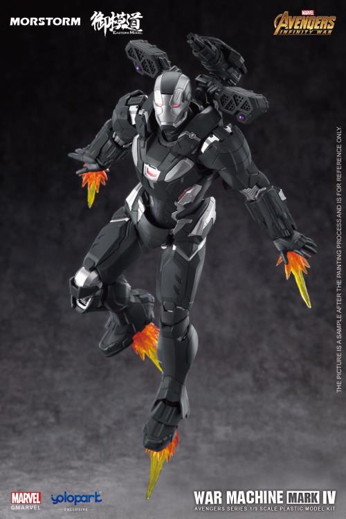 From the global blockbuster Avengers: Infinity War film comes a new model kit of the armed-to-the-teeth War Machine! This impressive model kit features a deep variety of option to customize War Machine with and in high detail as well. Recreate your favorite scenes from the show or envision your own action packed moments with this model kit! Order yours today!