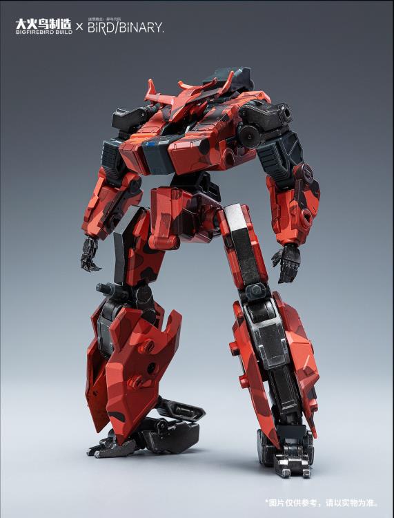    Big Fire Bird brings you their new figure, Red Jackal! This new Bigfirebird build figure BV-02R can convert between robot mode, tank mode, and turret mode and stands almost 7 inches tall. This figure comes with several weapons and accessories for a wide array of poses.