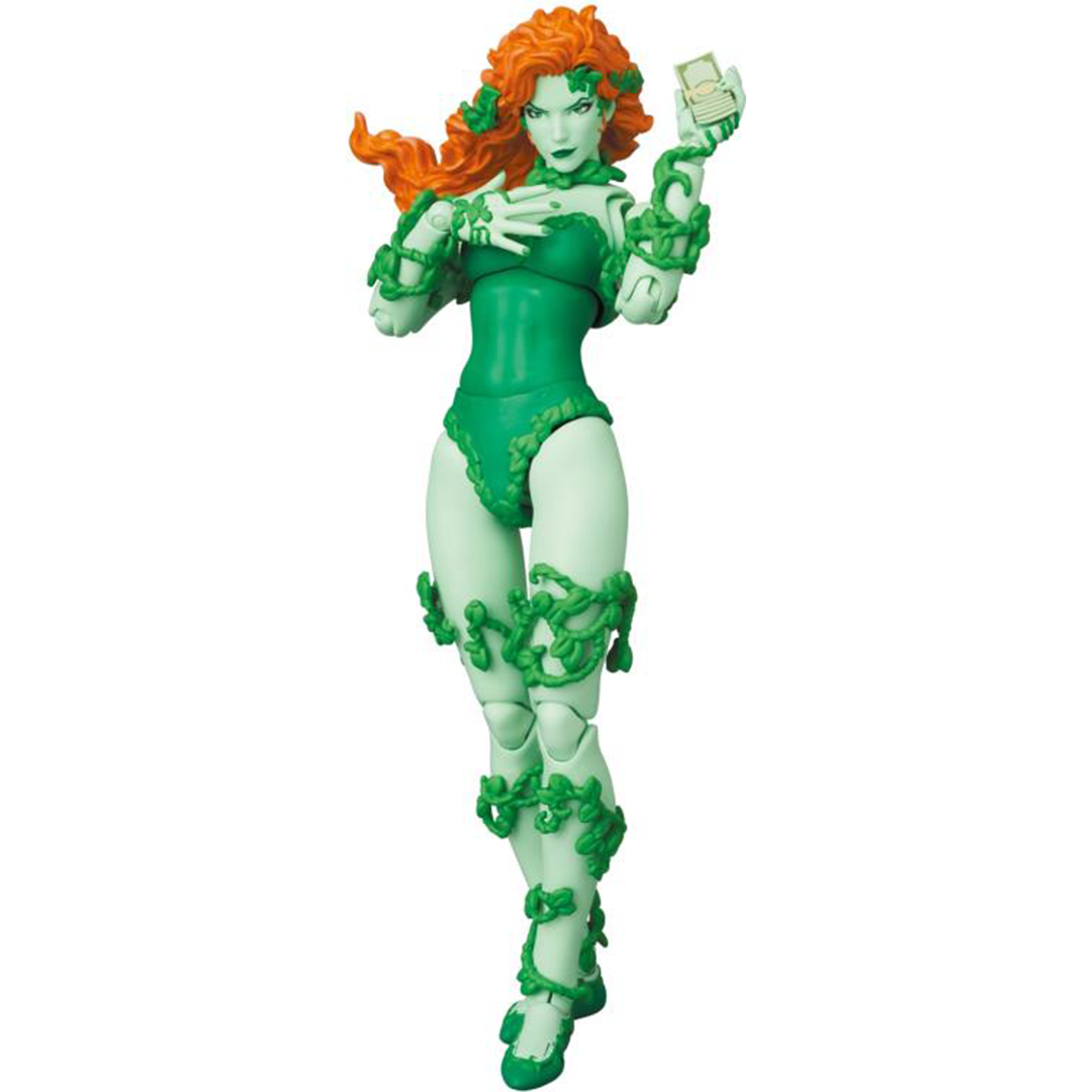 From Batman: Hush, Poison Ivy joins the MAFEX series lineup! A supervillain who used her beauty and ability to manipulate plants as a weapon, the comic style has been faithfully reproduced! This Poison Ivy action figure features premium articulation and detailed accessories you have come to know from MAFEX.
