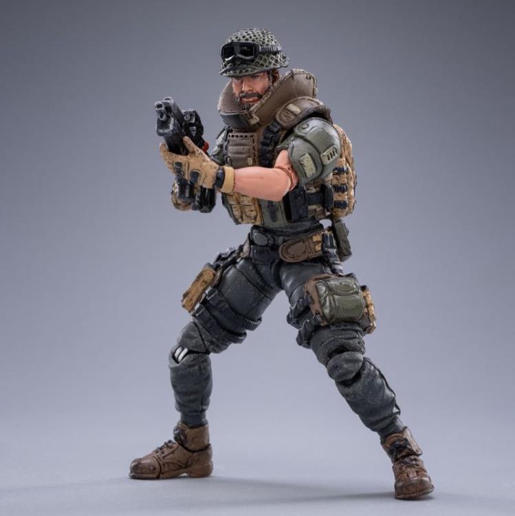 Joy Toy Gregson figure is incredibly detailed in 1/18 scale. JoyToy figure is highly articulated and includes weapon accessories as well as several pieces of removable gear.