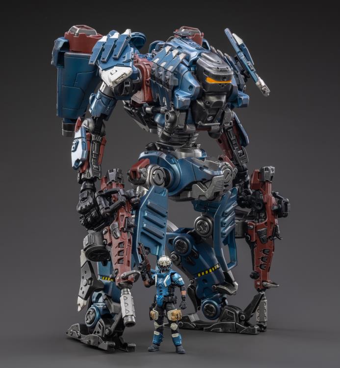 Joy Toy Dark Source Purge 01 Combination Warfare Mecha (Blue Vers.) 1/25 Scale Figure. JoyToy military vehicle series continues with the Purge 01 Combination Warfare Mecha and pilot figure!