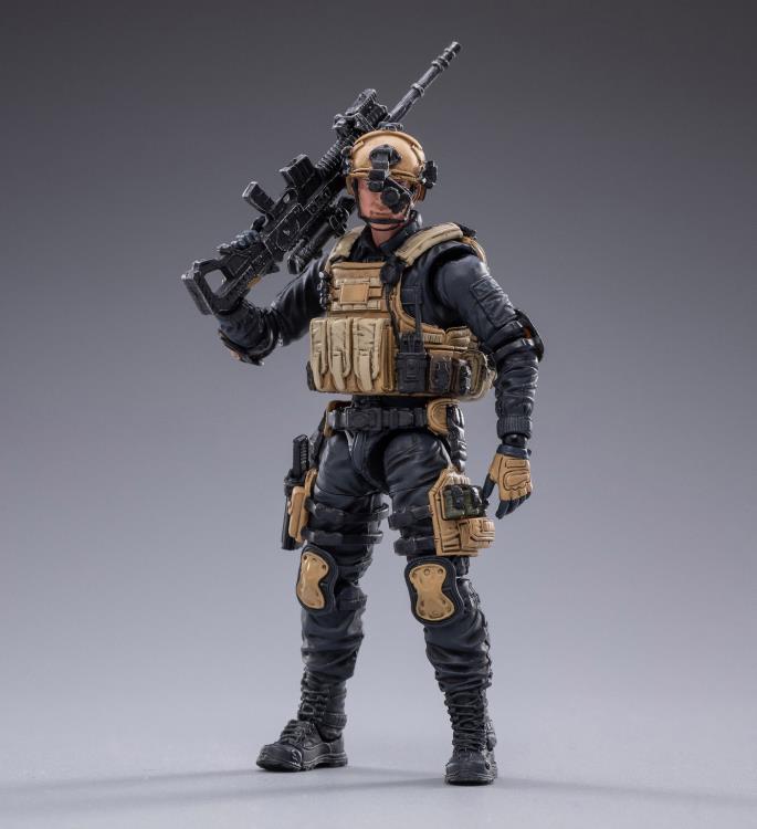 From Joy Toy, this set of Police Sniper, Assault, and Automatic Rifleman figures is incredibly detailed in 1/18 scale. Each figure is highly articulated and includes weapon accessories as well as several pieces of removable gear.