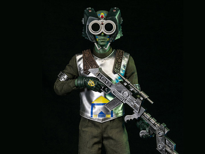 Add to your 1/6 scale collection with this Catastrophe Planet Godmesuer Soldier figure from Virtual Toys! This figure is highly poseable and comes with several accessories and weapons. 