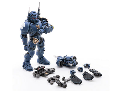 Joy Toy brings the Infiltrators to life with this set of Warhammer 40K Ultramarines Infiltrators. The JoyToy Ultramarines are the most elite of the Space Marine Chapters in the Imperium of Man. Recreate the most important battles with this set of highly disciplined and courageous warriors.