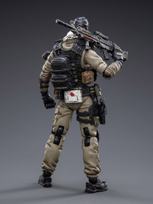 Joy Toy Freedom Militia figures are incredibly detailed in 1/18 scale. JoyToy figure is highly articulated and includes weapon accessories as well as several pieces of removable gear.