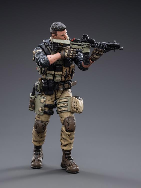 Joy Toy Freedom Militia figures are incredibly detailed in 1/18 scale. JoyToy figure is highly articulated and includes weapon accessories as well as several pieces of removable gear.