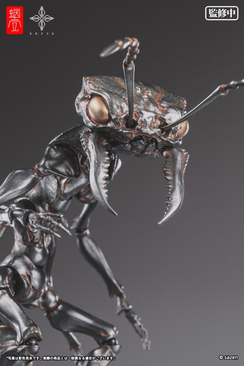 In their first collaboration with the famous Chinese artist Sazen, Snail Shell will deliver the original design garage kit "Ant" transformed into the finished product of a movable figure! The original work was output by high-precision 3D scan, and Mr. Sazen himself corrected it, and the prototype was reproduced to the precision details like manual work.