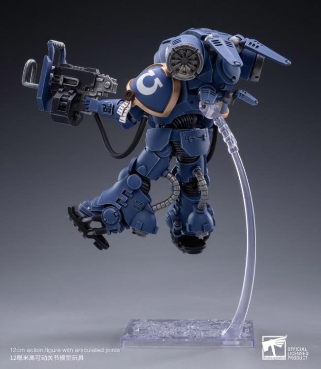 Joy Toy brings the Inceptros to life with this set of Warhammer 40K Ultramarines Primaris Inceptors box of 3 figures. The Ultramarines are the most elite of the Space Marine Chapters in the Imperium of Man. Recreate the most important battles with this set of highly disciplined and courageous warriors.