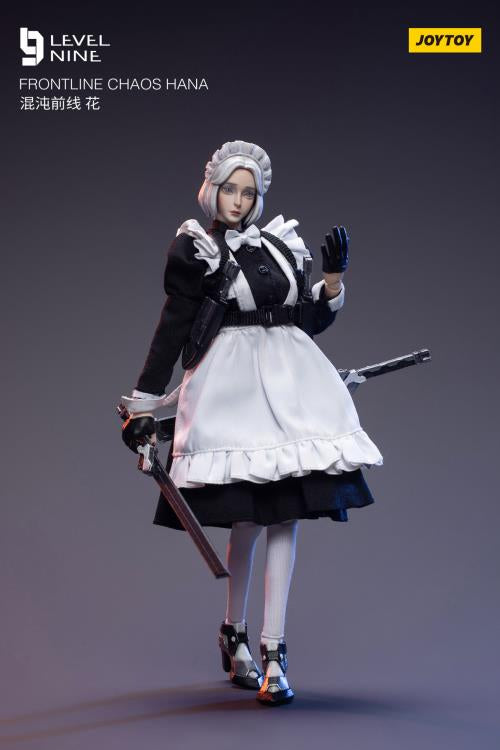 Joy Toy comes a new action figure series in 1/12 scale: Frontline Chaos! Dressed in real cloth and stylish clothing, JoyToy Hana is ready for battle with her trusty blades. Order yours today!