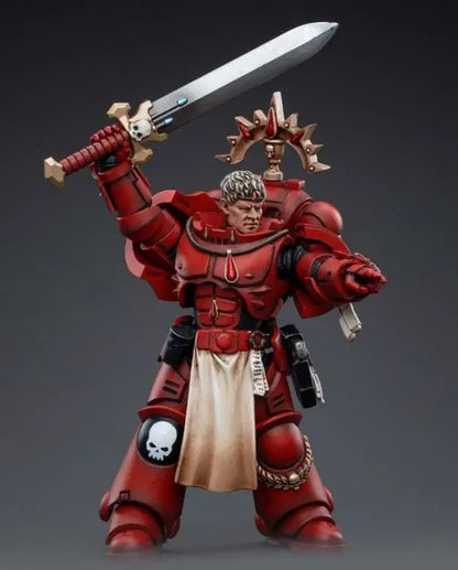 Joy Toy Blood Angels from Warhammer 40k to life with this new series of 1/18 scale figures. JoyToy Blood Angels Veteran Vigna is ready for a fight with his sword in hand. JoyToy, each figure includes interchangeable hands and weapon accessories and stands between 4″ and 6″ tall.