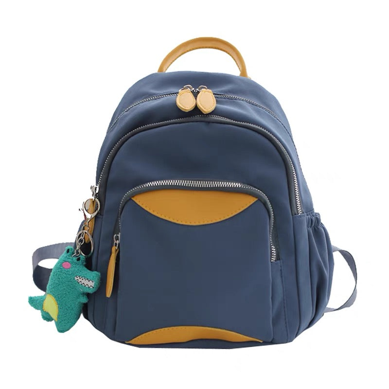 Casual mini cute backpack with crocodile accessory