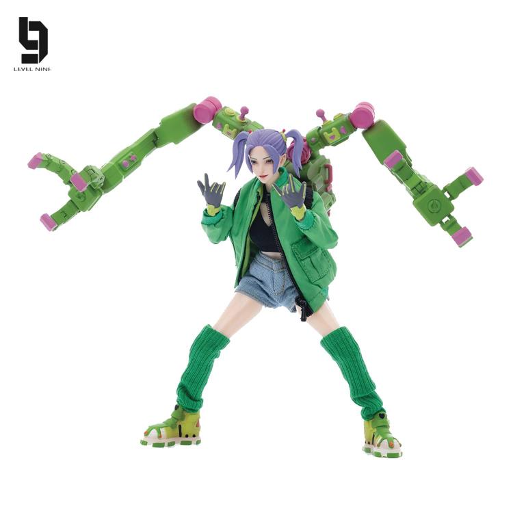 Joy Toy Frontline Chaos figure series continues in 1/12 Scale. Dressed in real cloth and stylish clothing, JoyToy Candyfrog Hacker figure is ready to run into battle with her trusty headset, backpack and weapon combos. 