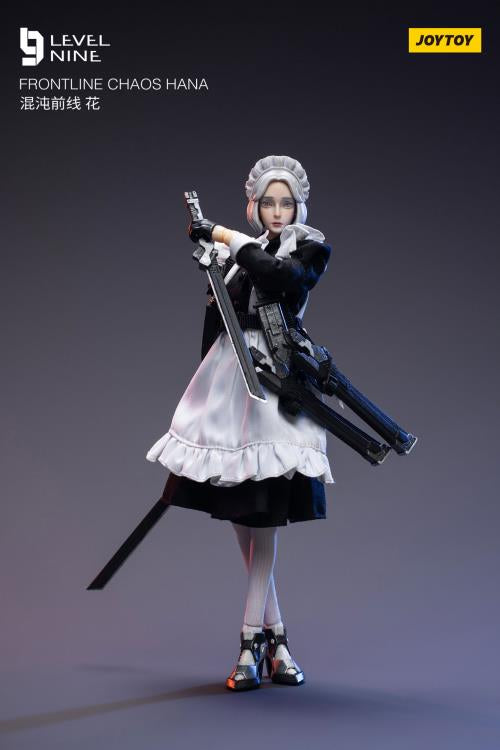 Joy Toy comes a new action figure series in 1/12 scale: Frontline Chaos! Dressed in real cloth and stylish clothing, JoyToy Hana is ready for battle with her trusty blades. Order yours today!