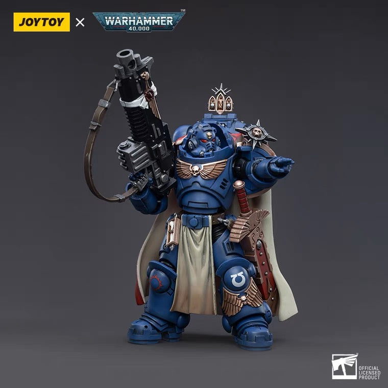 The most elite of the Space Marine Chapters in the Imperium of Man, Joy Toy brings the Ultramarines from Warhammer 40k to life with this new series of 1/18 scale figures. Each JoyToy figure includes interchangeable hands and weapon accessories and stands between 4″ and 6″ tall.