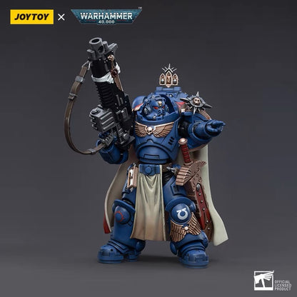 The most elite of the Space Marine Chapters in the Imperium of Man, Joy Toy brings the Ultramarines from Warhammer 40k to life with this new series of 1/18 scale figures. Each JoyToy figure includes interchangeable hands and weapon accessories and stands between 4″ and 6″ tall.