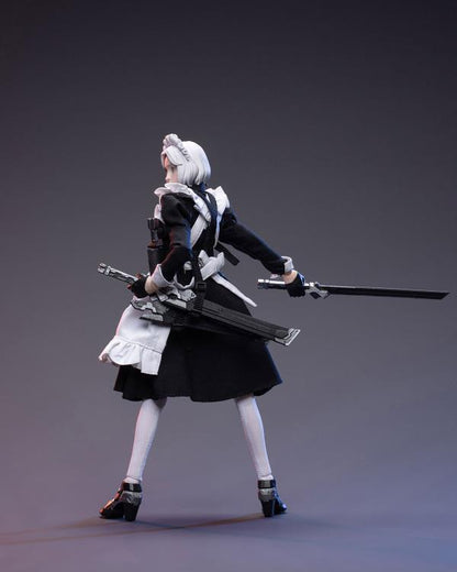 Joy Toy comes a new action figure series in 1/12 scale: Frontline Chaos! Dressed in real cloth and stylish clothing, JoyToy Hana is ready for battle with her trusty blades. Order yours today!