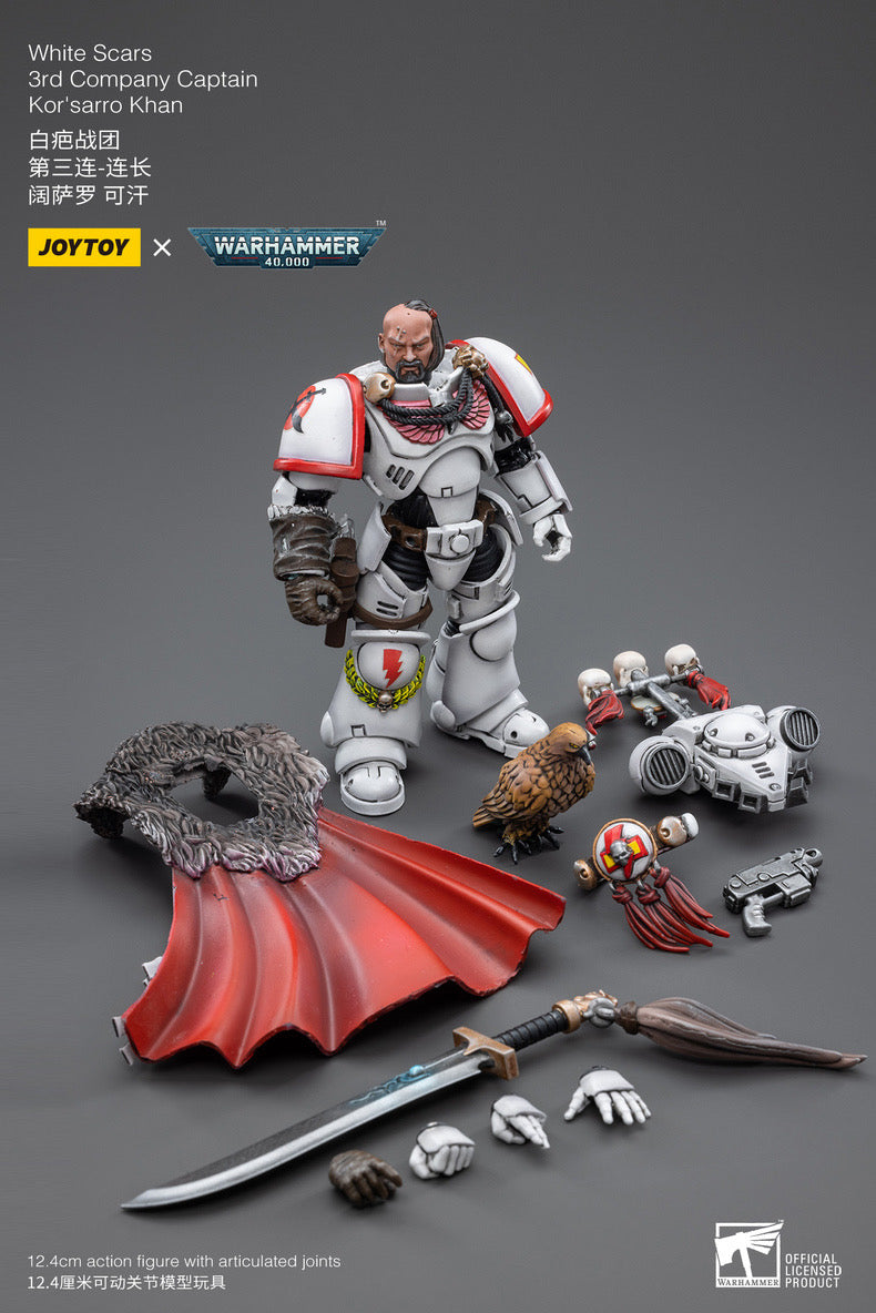 Joy Toy brings theWhite Scar Primaris Intercessors from Warhammer 40k to life with this new series of 1/18 scale figures. JoyToy figure includes interchangeable hands and weapon accessories and stands between 4" and 6" tall.