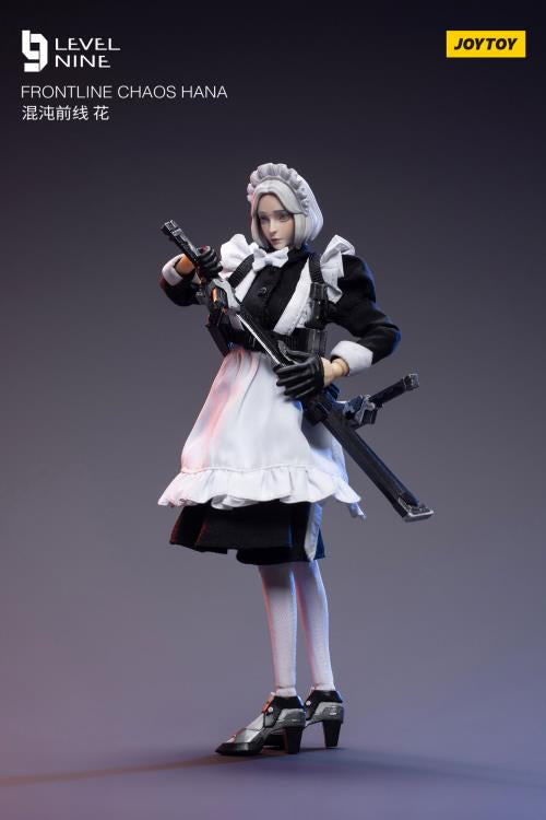 Joy Toy comes a new action figure series in 1/12 scale: Frontline Chaos! Dressed in real cloth and stylish clothing, JoyToy Hana is ready for battle with her trusty blades. Order yours today!
