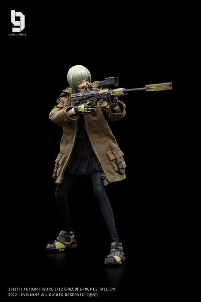 Joy Toy comes a new action figure series in 1/12 scale: Frontline Chaos! Dressed in real cloth and stylish clothing, JoyToy Rin is ready for battle with her trusty sniper rifle. Order yours today !