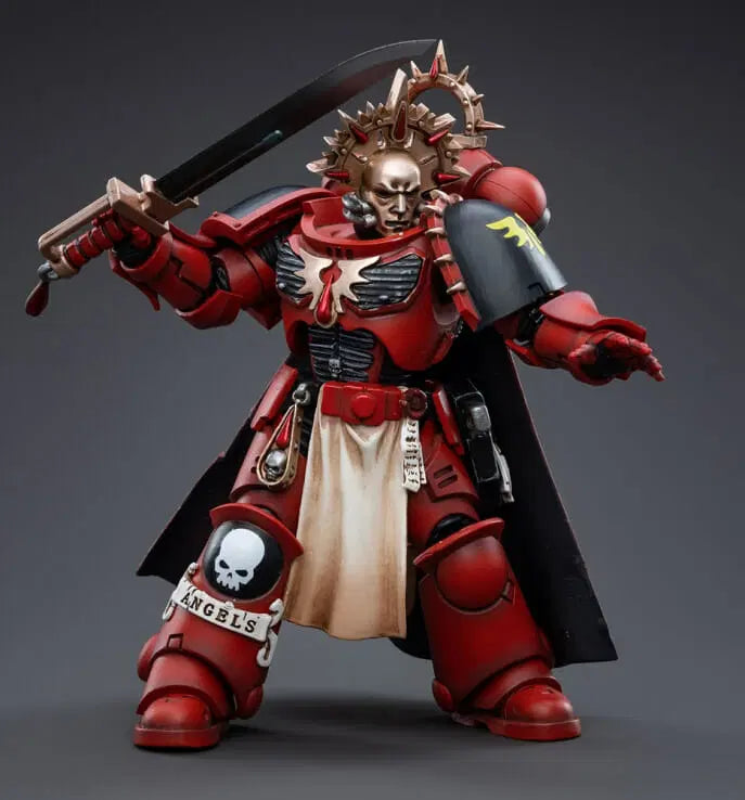 Joy Toy Blood Angels from Warhammer 40k to life with this new series of 1/18 scale figures. JoyToy Blood Angels Veteran Vigna is ready for a fight with his sword in hand. JoyToy, each figure includes interchangeable hands and weapon accessories and stands between 4″ and 6″ tall.