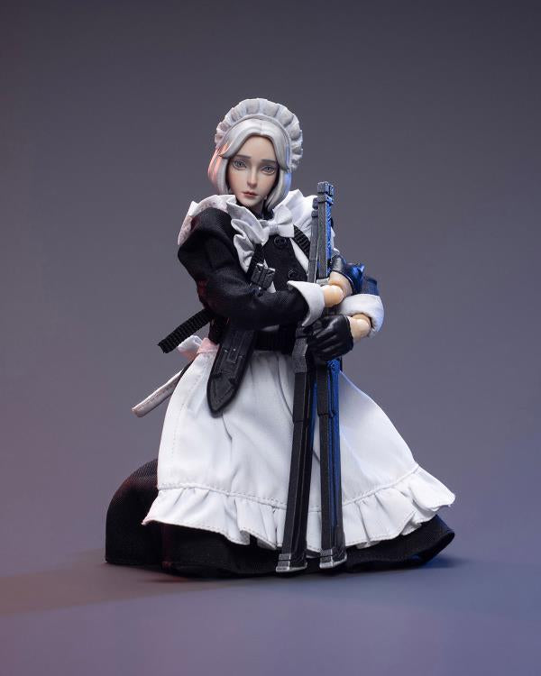 Joy Toy comes a new action figure series in 1/12 scale: Frontline Chaos! Dressed in real cloth and stylish clothing, JoyToy Hana is ready for battle with her trusty blades. Order yours today!