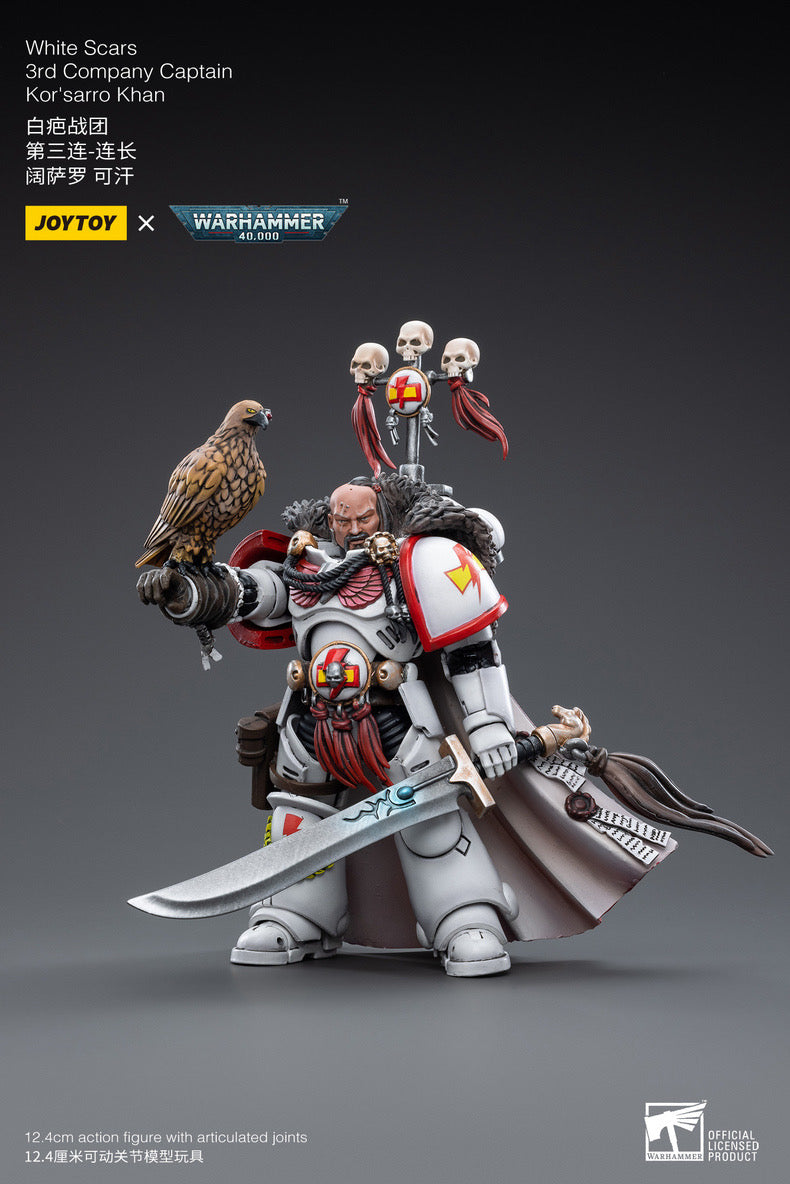 Joy Toy brings the White Scar Primaris Intercessors from Warhammer 40k to life with this new series of 1/18 scale figures. JoyToy figure includes interchangeable hands and weapon accessories and stands between 4" and 6" tall.