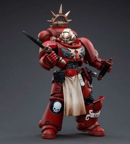 Joy Toy Blood Angels from Warhammer 40k to life with this new series of 1/18 scale figures. JoyToy Blood Angels Veteran Vigna is ready for a fight with his sword in hand. JoyToy, each figure includes interchangeable hands and weapon accessories and stands between 4″ and 6″ tall.